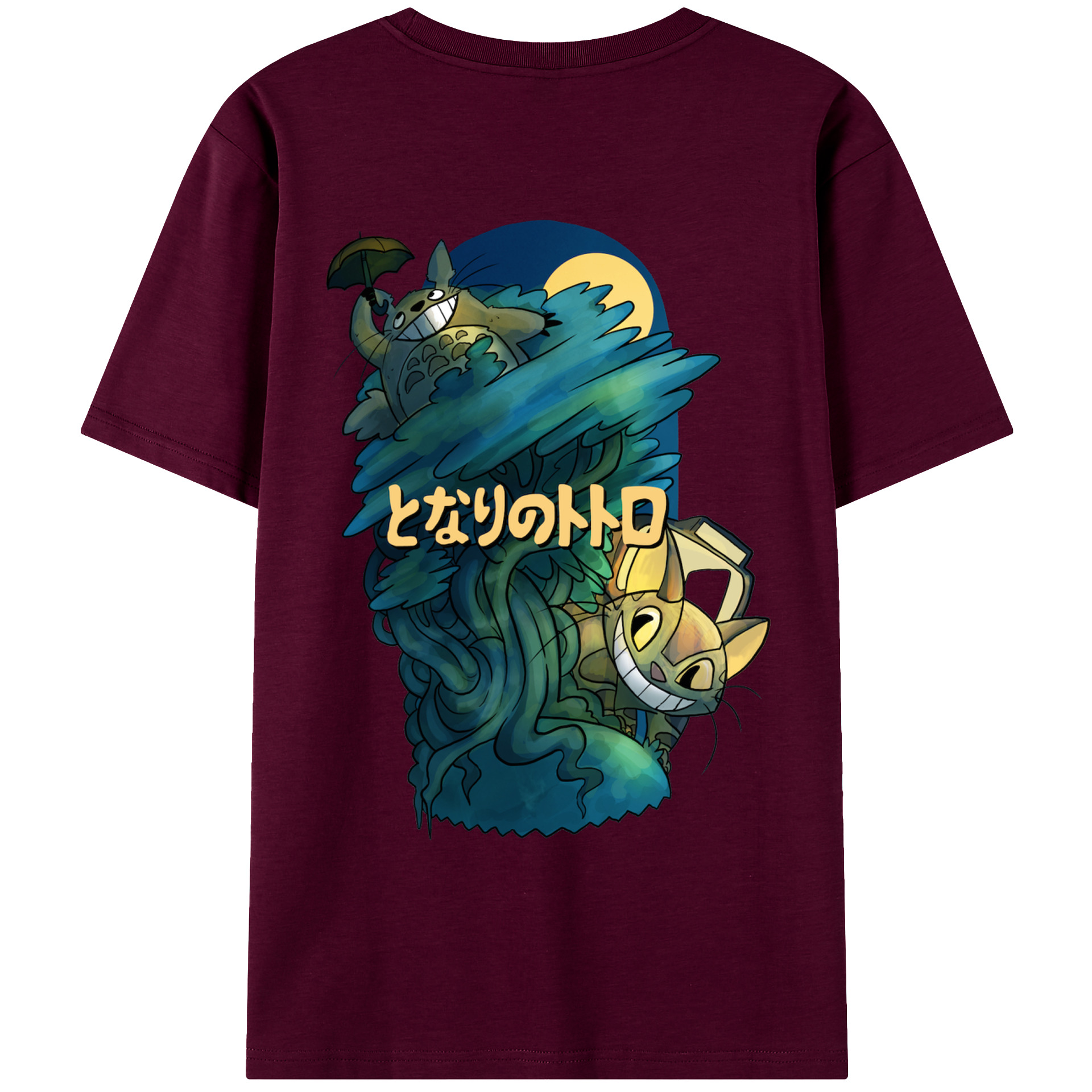 （画像用） となりのトトロ 草壁メイ 草壁サツキ My Neighbor Totoro Satsuki Kusakabe Mei Kusakabe レディース半袖Tシャツ(バックプリント)